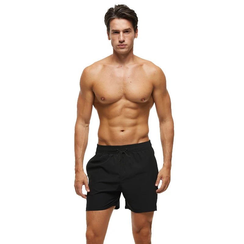 Escatch 2026 Summer Man Swimwear Solid Multicolor Polyester Mesh Liner Side Zipper Pocket Maillot De Bain Homme Sport Shorts - StepByStepNow