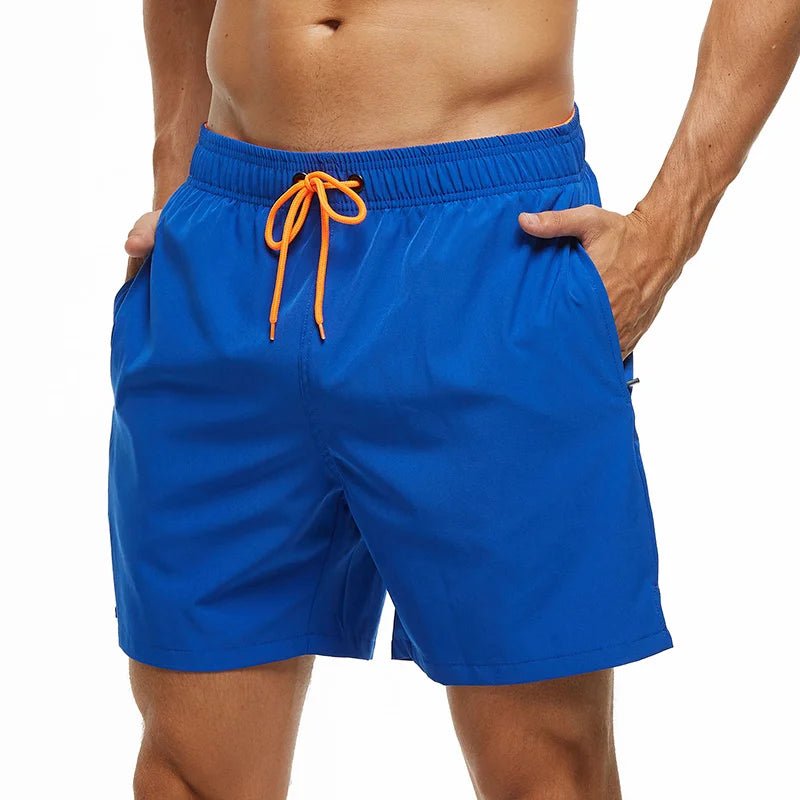 Escatch 2026 Summer Man Swimwear Solid Multicolor Polyester Mesh Liner Side Zipper Pocket Maillot De Bain Homme Sport Shorts - StepByStepNow