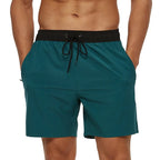 Escatch 2026 Summer Man Swimwear Solid Multicolor Polyester Mesh Liner Side Zipper Pocket Maillot De Bain Homme Sport Shorts - StepByStepNow
