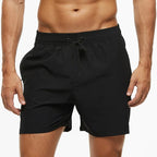 Escatch 2026 Summer Man Swimwear Solid Multicolor Polyester Mesh Liner Side Zipper Pocket Maillot De Bain Homme Sport Shorts - StepByStepNow