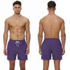 Escatch 2026 Summer Man Swimwear Solid Multicolor Polyester Mesh Liner Side Zipper Pocket Maillot De Bain Homme Sport Shorts - StepByStepNow