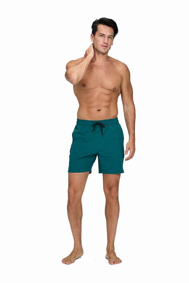 Escatch 2026 Summer Man Swimwear Solid Multicolor Polyester Mesh Liner Side Zipper Pocket Maillot De Bain Homme Sport Shorts - StepByStepNow