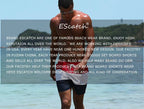 Escatch 2026 Summer Man Swimwear Solid Multicolor Polyester Mesh Liner Side Zipper Pocket Maillot De Bain Homme Sport Shorts - StepByStepNow