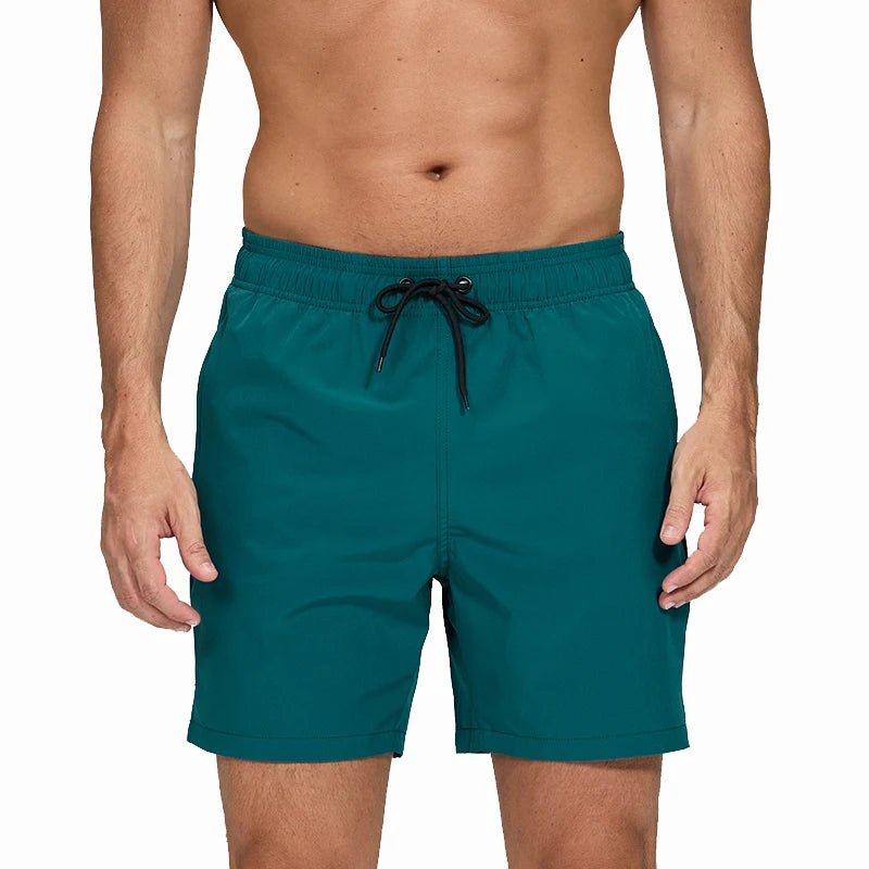 Escatch 2026 Summer Man Swimwear Solid Multicolor Polyester Mesh Liner Side Zipper Pocket Maillot De Bain Homme Sport Shorts - StepByStepNow