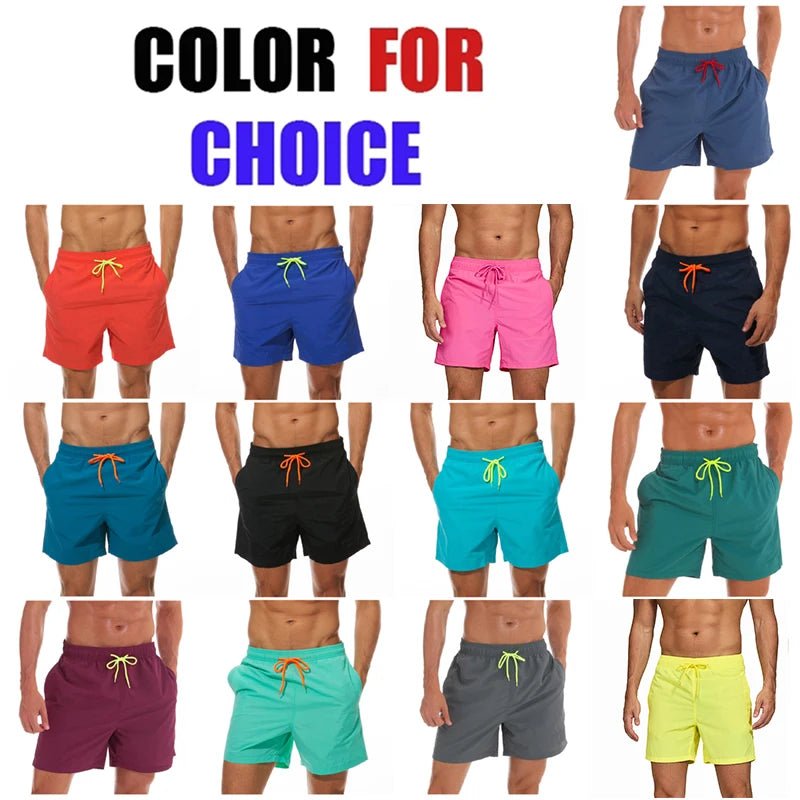 ESCATCH Man Swimwear Swim Shorts Trunks Beach Board Shorts Swimming Pants Swimsuits Mens Running Sports Surffing Shorts - StepByStepNow