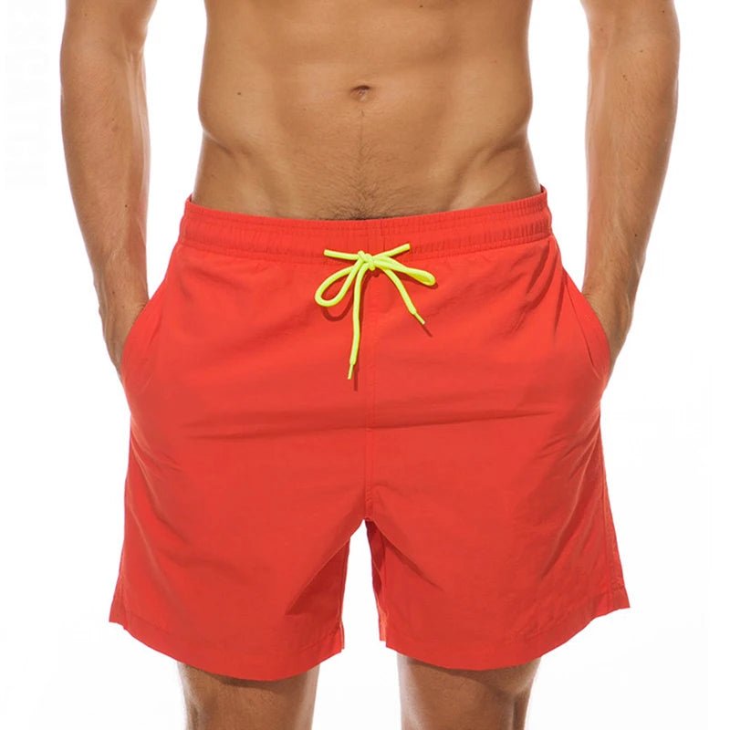 ESCATCH Man Swimwear Swim Shorts Trunks Beach Board Shorts Swimming Pants Swimsuits Mens Running Sports Surffing Shorts - StepByStepNow