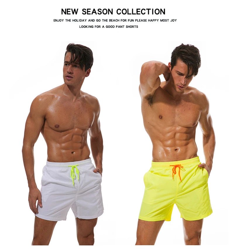 ESCATCH Man Swimwear Swim Shorts Trunks Beach Board Shorts Swimming Pants Swimsuits Mens Running Sports Surffing Shorts - StepByStepNow