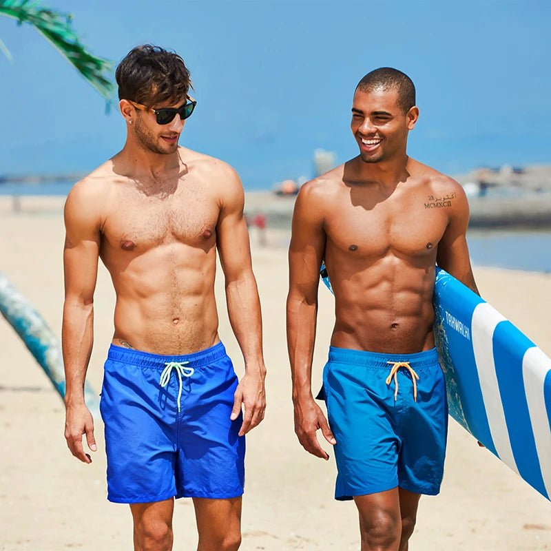 ESCATCH Man Swimwear Swim Shorts Trunks Beach Board Shorts Swimming Pants Swimsuits Mens Running Sports Surffing Shorts - StepByStepNow