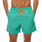 ESCATCH Man Swimwear Swim Shorts Trunks Beach Board Shorts Swimming Pants Swimsuits Mens Running Sports Surffing Shorts - StepByStepNow