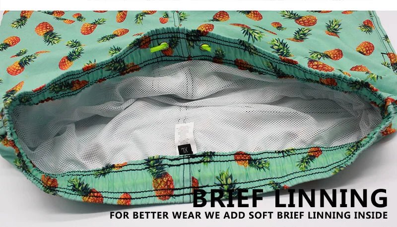 Escatch Quick Dry Summer Mens Siwmwear Beach Board Shorts Briefs For Man Swim Trunks Male Sportswear Beachwear Fitness Plus Size - StepByStepNow