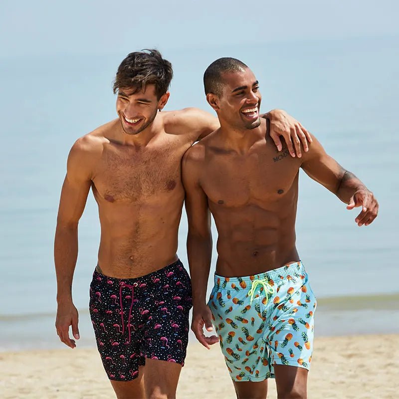 Escatch Quick Dry Summer Mens Siwmwear Beach Board Shorts Briefs For Man Swim Trunks Male Sportswear Beachwear Fitness Plus Size - StepByStepNow