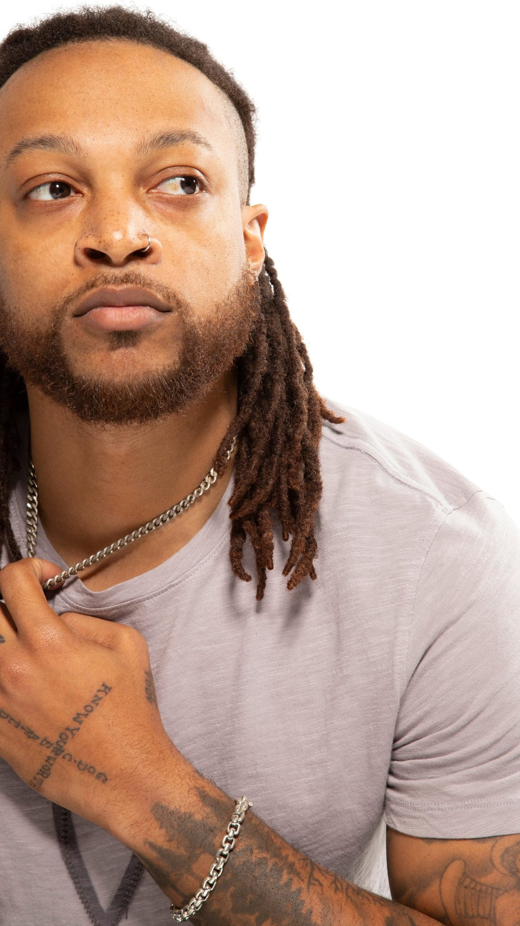 Exclamation Heart Graphic Short Sleeve Knit Tee - StepByStep