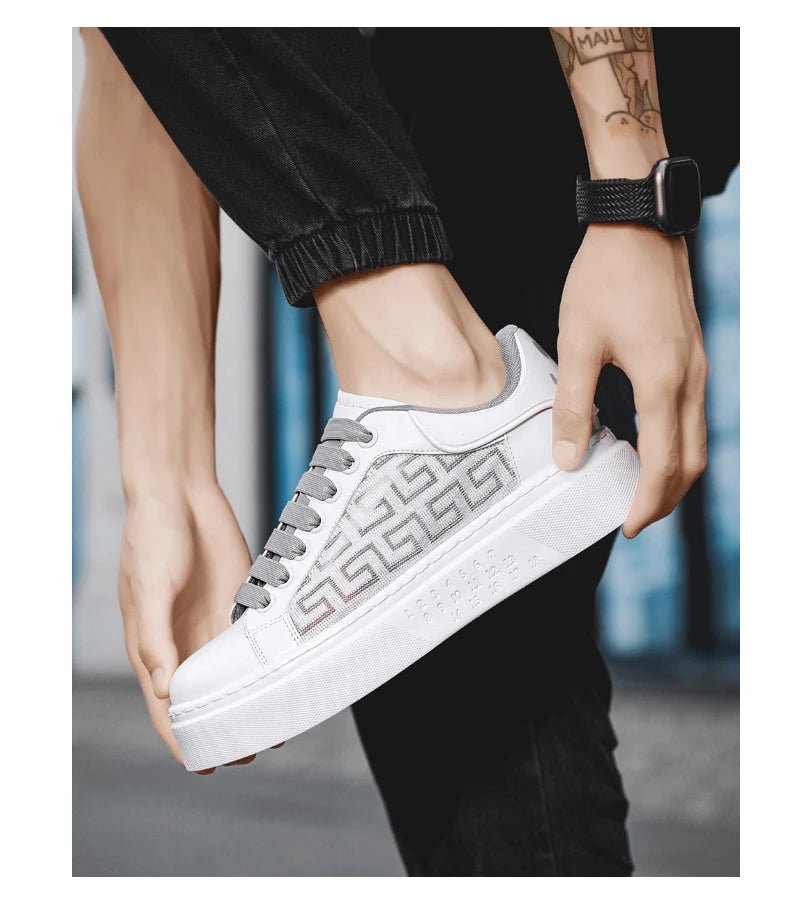 [Factory Direct Sales] 2025 New White Shoes Men's Board Shoes Fashion, Leisure, Versatile, and High end Casual Shoes - StepByStepNow