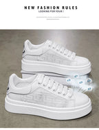 [Factory Direct Sales] 2025 New White Shoes Men's Board Shoes Fashion, Leisure, Versatile, and High end Casual Shoes - StepByStepNow