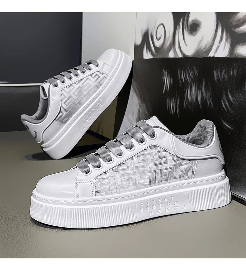 [Factory Direct Sales] 2025 New White Shoes Men's Board Shoes Fashion, Leisure, Versatile, and High end Casual Shoes - StepByStepNow