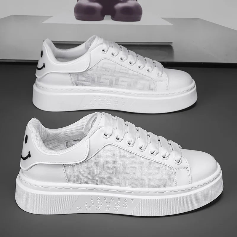 [Factory Direct Sales] 2025 New White Shoes Men's Board Shoes Fashion, Leisure, Versatile, and High end Casual Shoes - StepByStepNow