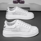 [Factory Direct Sales] 2025 New White Shoes Men's Board Shoes Fashion, Leisure, Versatile, and High end Casual Shoes - StepByStepNow