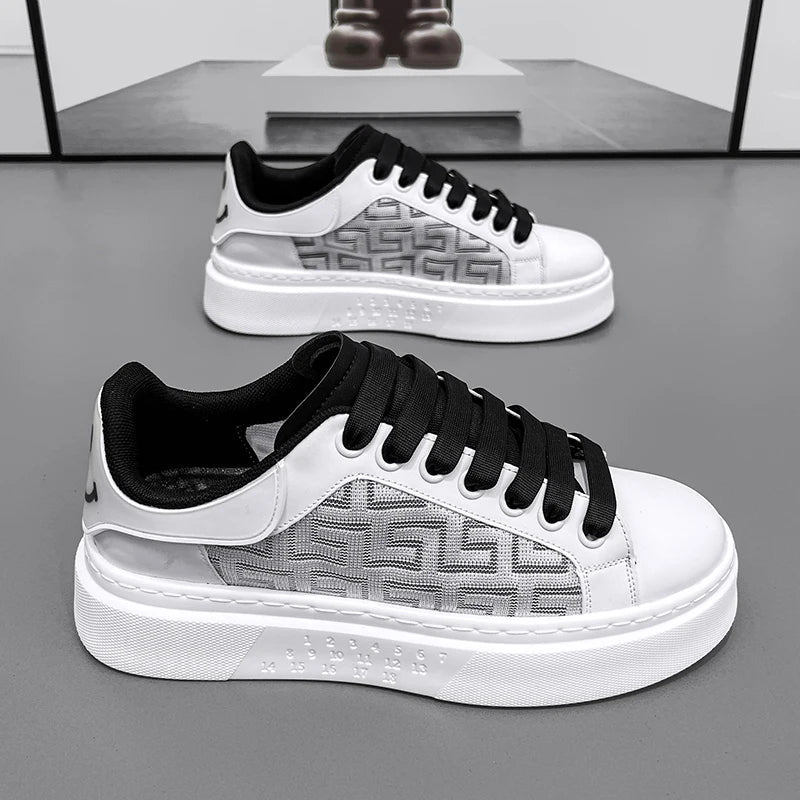 [Factory Direct Sales] 2025 New White Shoes Men's Board Shoes Fashion, Leisure, Versatile, and High end Casual Shoes - StepByStepNow