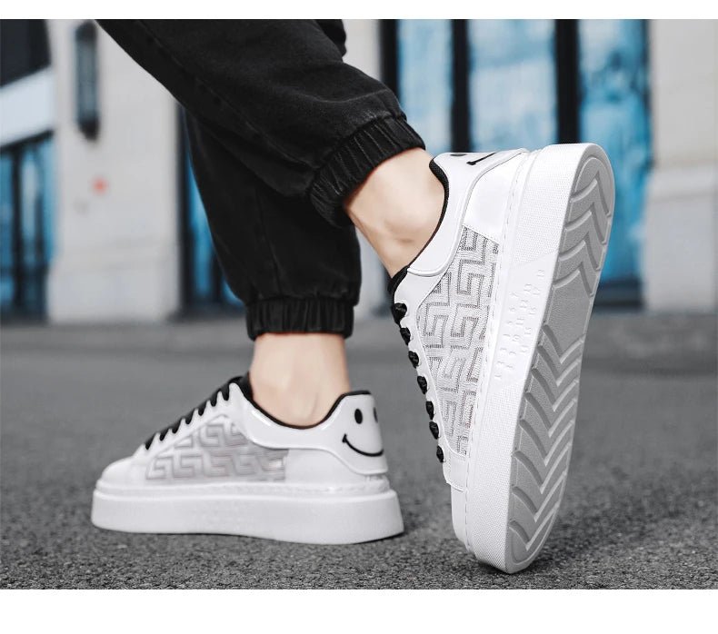 [Factory Direct Sales] 2025 New White Shoes Men's Board Shoes Fashion, Leisure, Versatile, and High end Casual Shoes - StepByStepNow