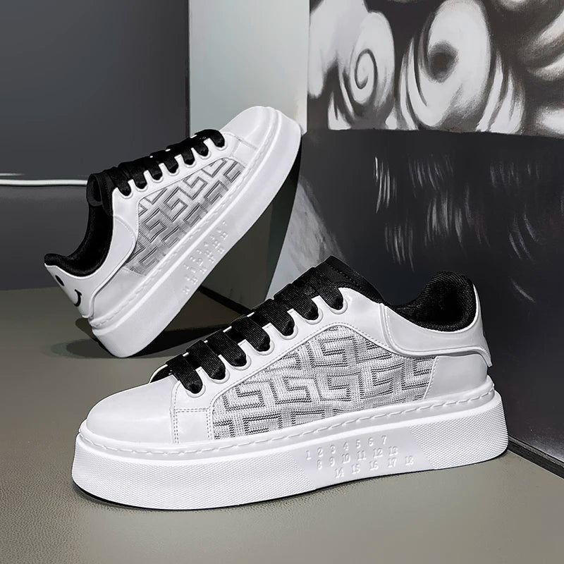 [Factory Direct Sales] 2025 New White Shoes Men's Board Shoes Fashion, Leisure, Versatile, and High end Casual Shoes - StepByStepNow