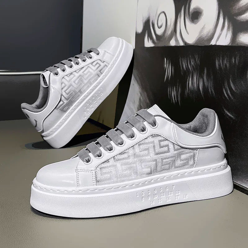 [Factory Direct Sales] 2025 New White Shoes Men's Board Shoes Fashion, Leisure, Versatile, and High end Casual Shoes - StepByStepNow