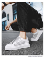 [Factory Direct Sales] 2025 New White Shoes Men's Board Shoes Fashion, Leisure, Versatile, and High end Casual Shoes - StepByStepNow
