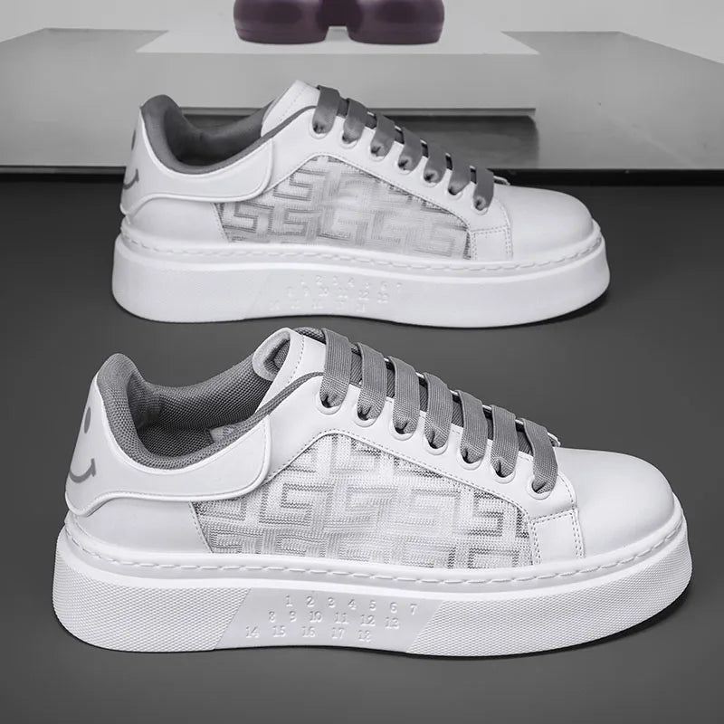 [Factory Direct Sales] 2025 New White Shoes Men's Board Shoes Fashion, Leisure, Versatile, and High end Casual Shoes - StepByStepNow
