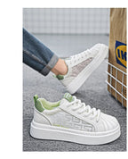 [Factory Direct] White Shoes 2025 New Men's Shoes Thick soled Height Increasing Casual Board Shoes Trendy Sports Shoes - StepByStepNow