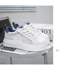 [Factory Direct] White Shoes 2025 New Men's Shoes Thick soled Height Increasing Casual Board Shoes Trendy Sports Shoes - StepByStepNow