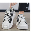 [Factory Direct] White Shoes 2025 New Men's Shoes Thick soled Height Increasing Casual Board Shoes Trendy Sports Shoes - StepByStepNow