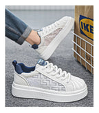 [Factory Direct] White Shoes 2025 New Men's Shoes Thick soled Height Increasing Casual Board Shoes Trendy Sports Shoes - StepByStepNow