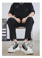 [Factory Direct] White Shoes 2025 New Men's Shoes Thick soled Height Increasing Casual Board Shoes Trendy Sports Shoes - StepByStepNow