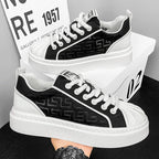 [Factory Direct] White Shoes 2025 New Men's Shoes Thick soled Height Increasing Casual Board Shoes Trendy Sports Shoes - StepByStepNow