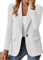 Blazer donna casual in tinta unita, giacca da donna elegante - StepByStepNow