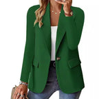 Blazer donna casual in tinta unita, giacca da donna elegante - StepByStepNow