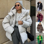 Fashion Coat With Removable Hood Cotton Jacket Winter Warm Windproof Loose Cotton Jacket Loose Parka Outerwear Clothing - StepByStepNow