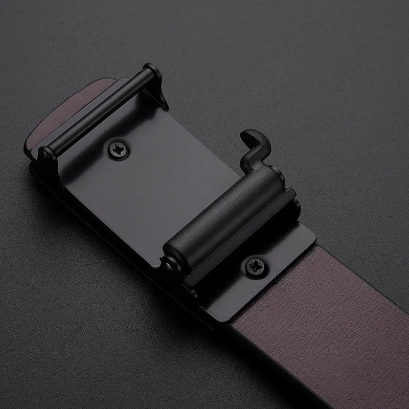 Fashion men's belts, men's high - quality belts, automatic buckles, toothless belts, random adjustments - StepByStepNow