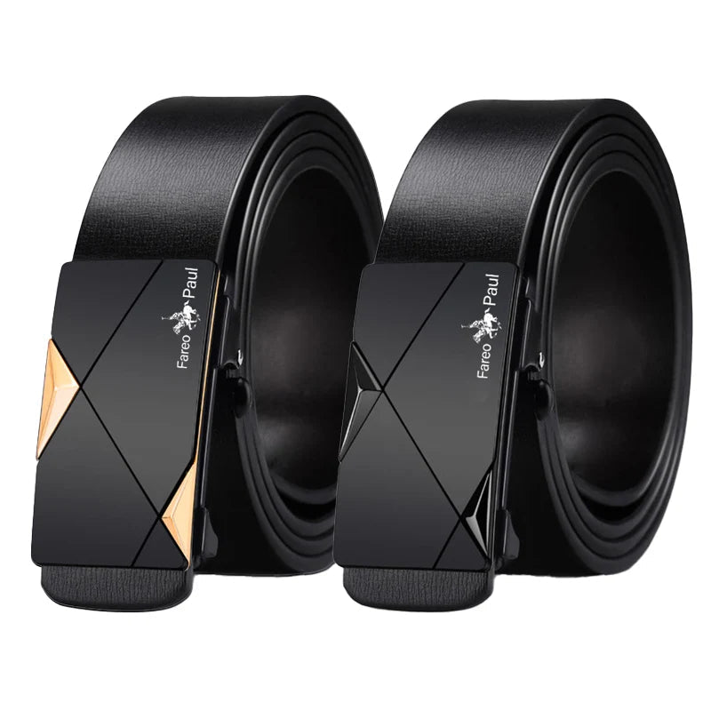 Fashion men's belts, men's high - quality belts, automatic buckles, toothless belts, random adjustments - StepByStepNow