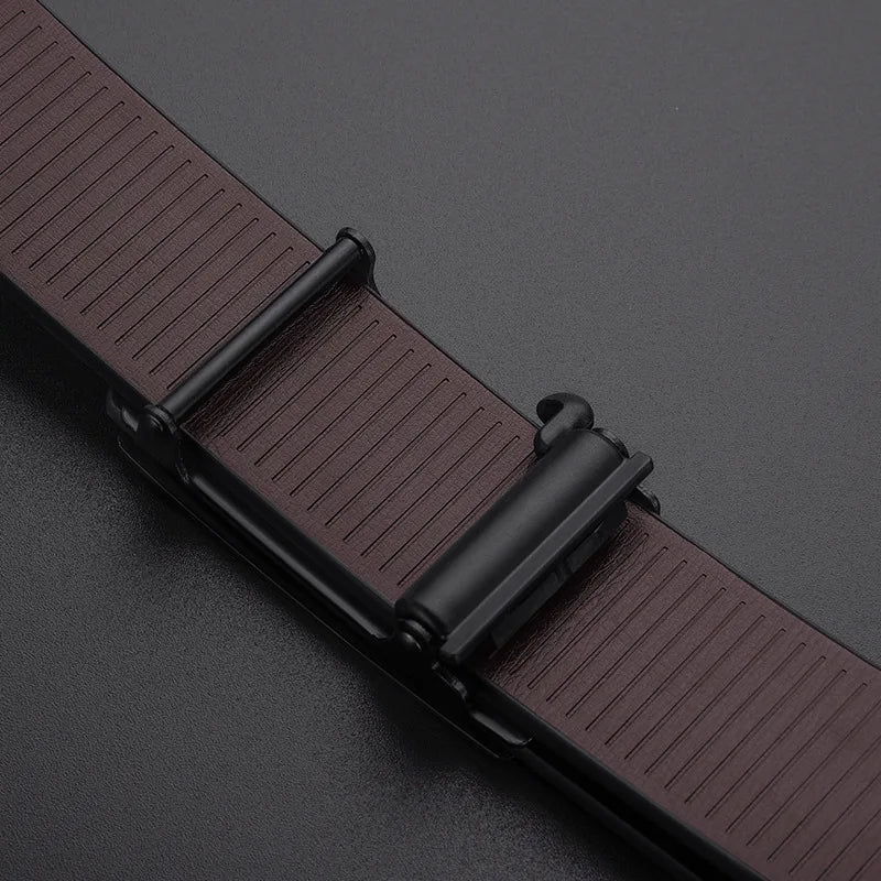 Fashion men's belts, men's high - quality belts, automatic buckles, toothless belts, random adjustments - StepByStepNow