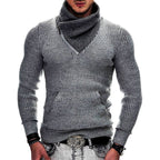 Fashion Pocket High Neck Slim Fit Sweater Knit Coat - StepByStepNow