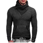Fashion Pocket High Neck Slim Fit Sweater Knit Coat - StepByStepNow
