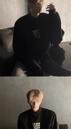 Felpa a mezzo collo alto da uomo primavera autunno nuova giacca casual ampia e bella americana High Street - StepByStepNow