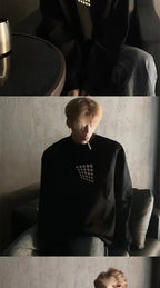 Felpa a mezzo collo alto da uomo primavera autunno nuova giacca casual ampia e bella americana High Street - StepByStepNow