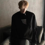 Felpa a mezzo collo alto da uomo primavera autunno nuova giacca casual ampia e bella americana High Street - StepByStepNow