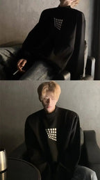 Felpa a mezzo collo alto da uomo primavera autunno nuova giacca casual ampia e bella americana High Street - StepByStepNow