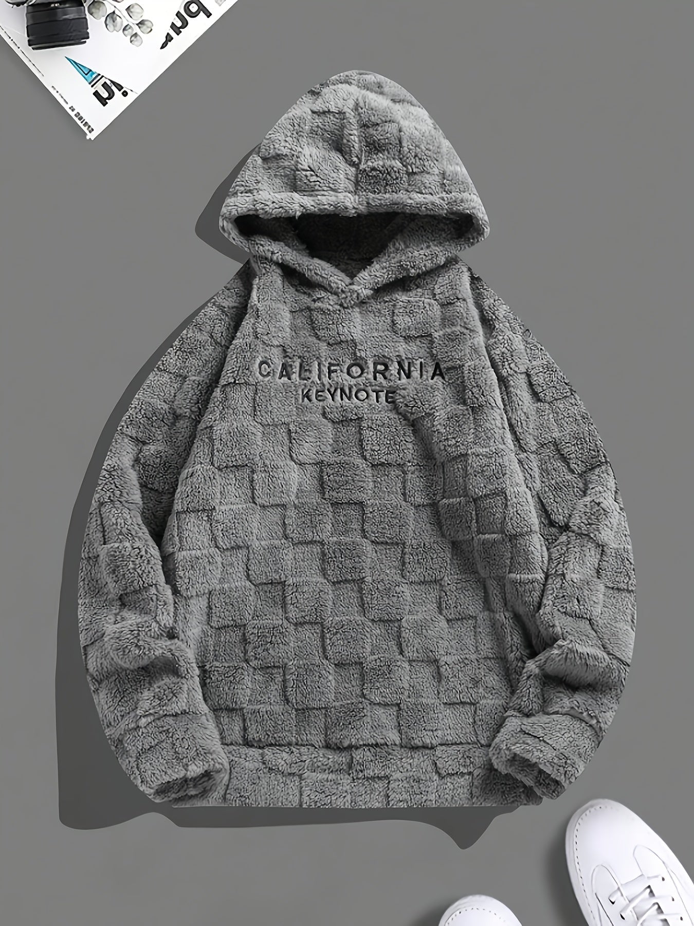 Felpa con cappuccio jacquard a maniche lunghe - StepByStepNow