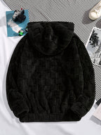 Felpa con cappuccio jacquard a maniche lunghe - StepByStepNow