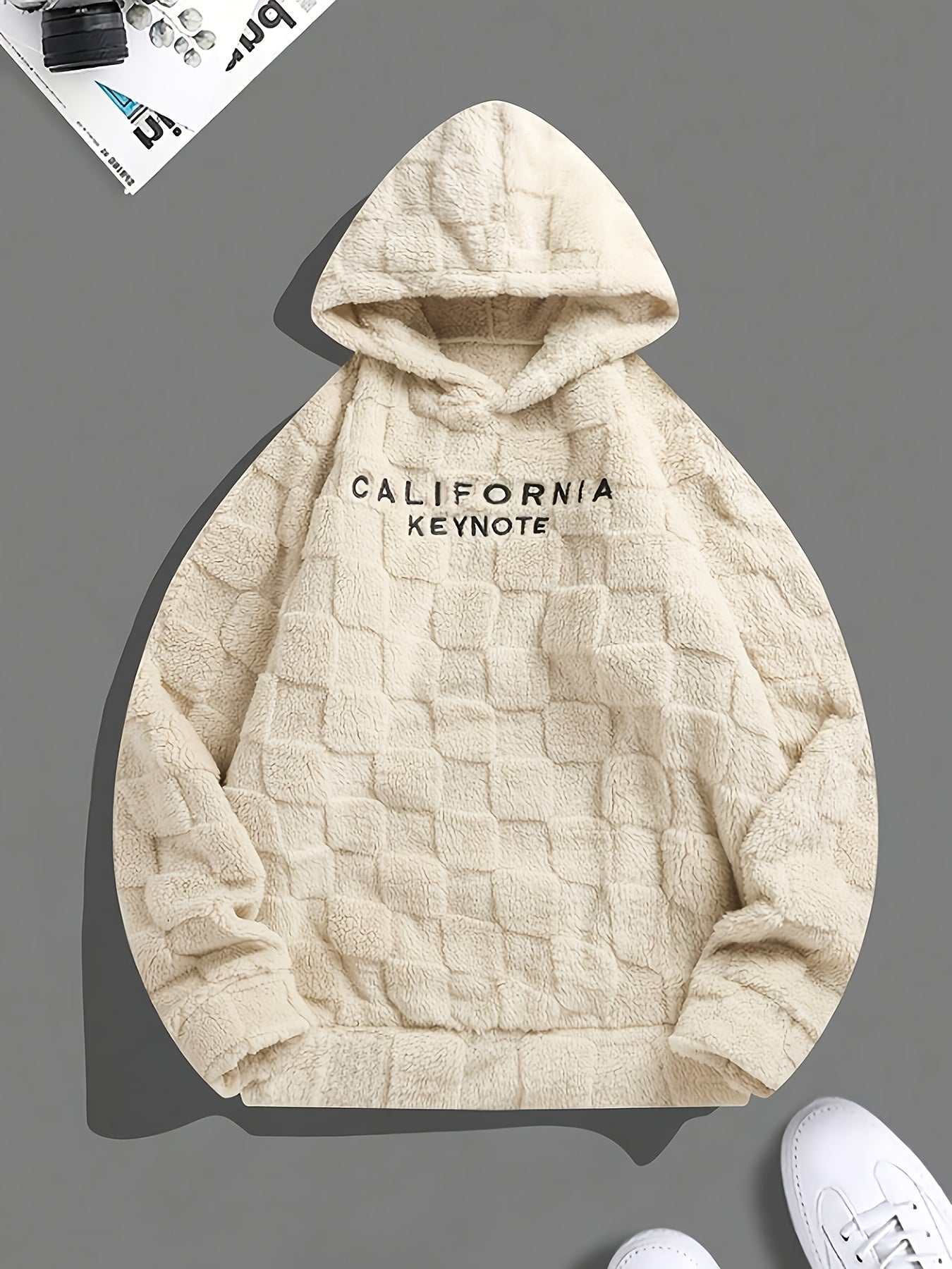 Felpa con cappuccio jacquard a maniche lunghe - StepByStepNow