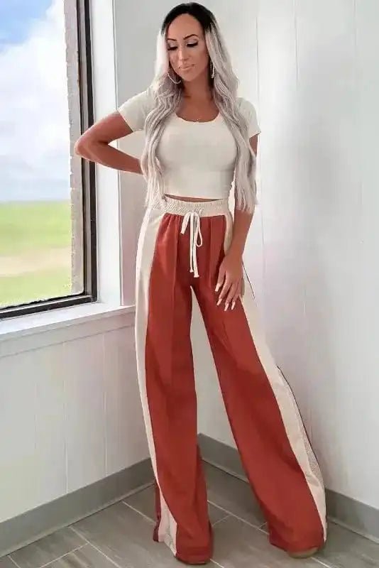 Flamingo Fiesta Wide - Leg Pants - StepByStep
