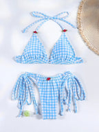 Women’s Floral Bikini with Trim — Image 30